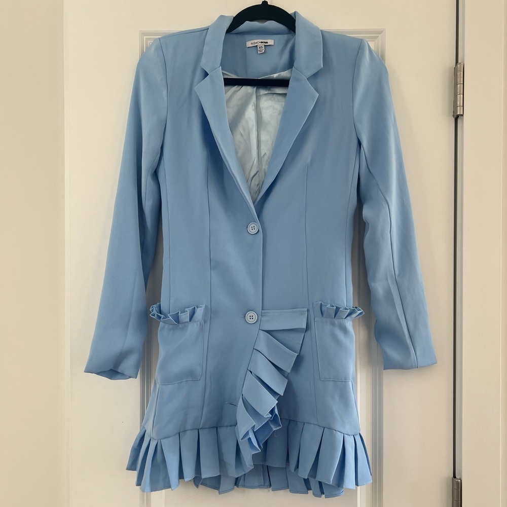 Ruffle Blazer Dress